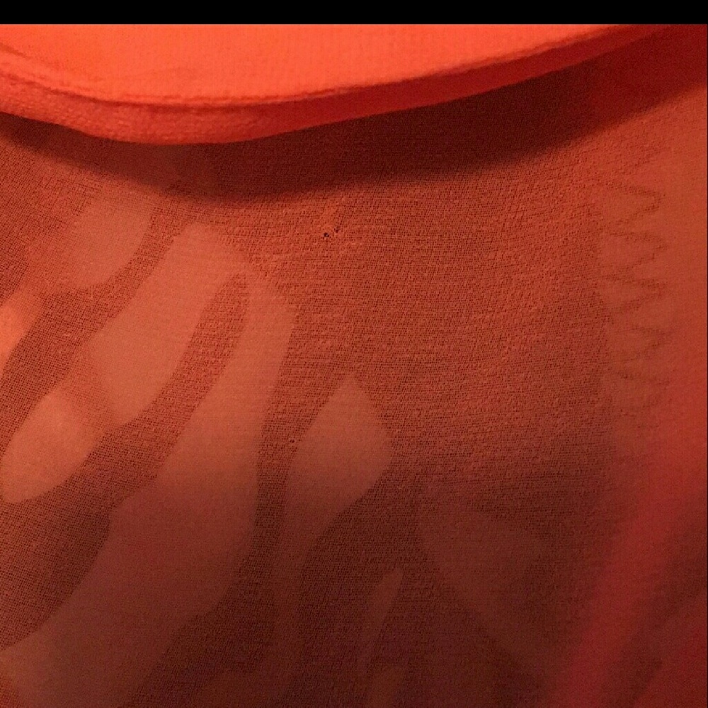 Polka Dot Orange Bow Tie Top(NWOT) - Picture 4 of 4